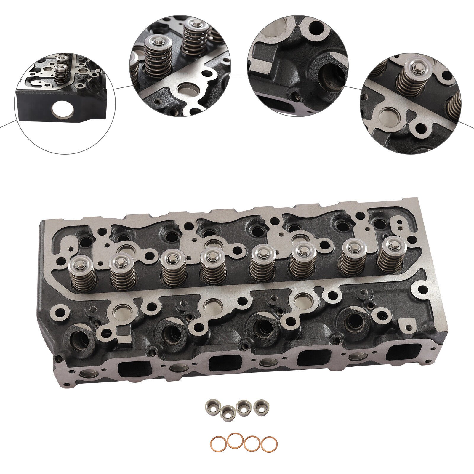 4BD2 Cylinder Head W/ Valves fits Isuzu NPR & NQR Truck 1992-1998