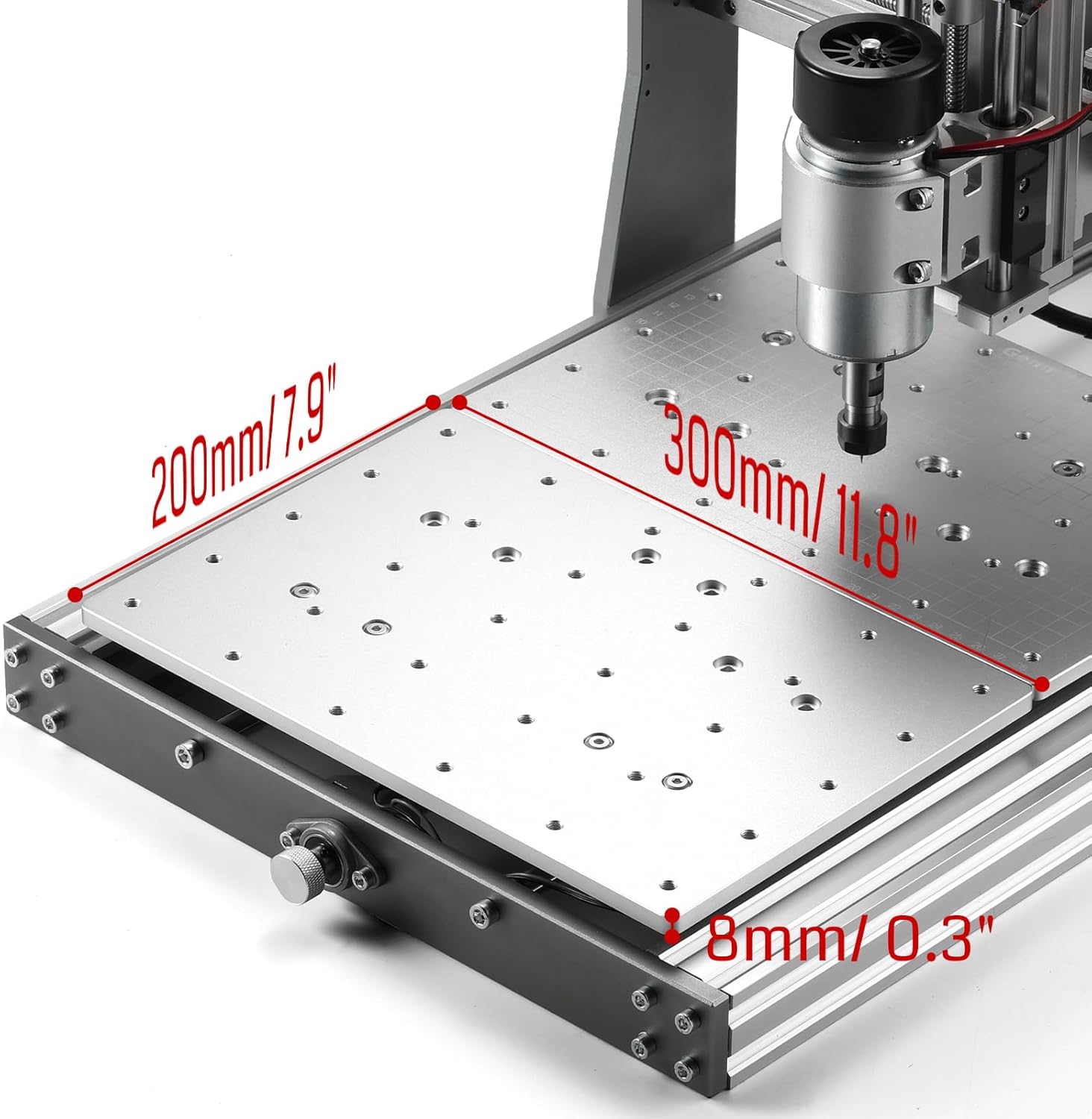 Genmitsu 3020-PRO MAX V2 CNC Router Machine + 3040 Extension Aluminum Spoilboard