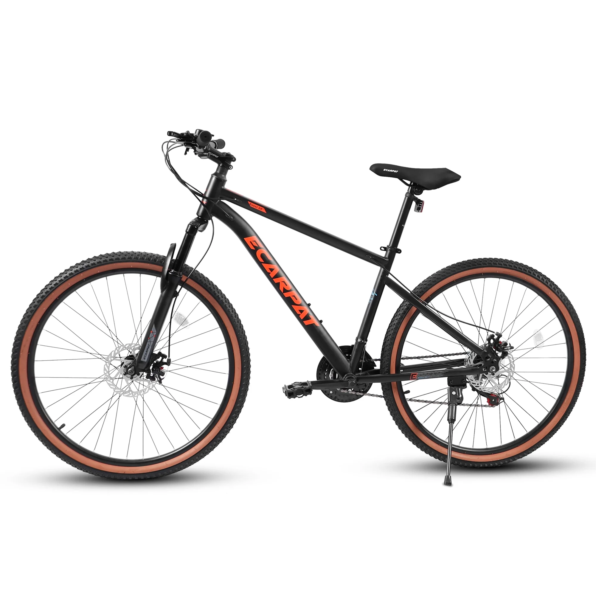 24 inch Mountain Bike for Kids, Boys Girls Bike with 21 Speed Disc Brakes, Green