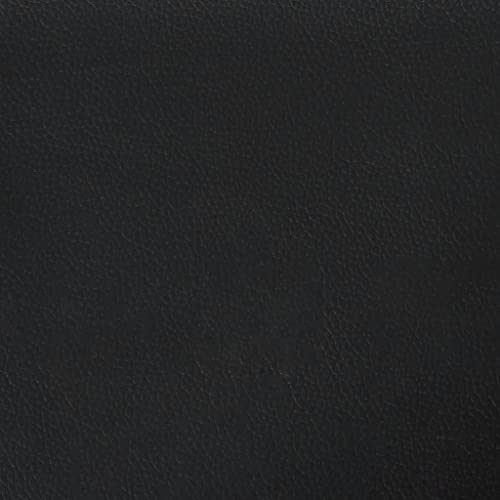 2-Seater Sofa,Upholstered Sofas,Casual Sofas,Seating Furniture,Reception Sofas,Centre Sofas,Home Decor,for Living Room, Bedroom,Salon,Lounge, Black 55.1" Faux Leather