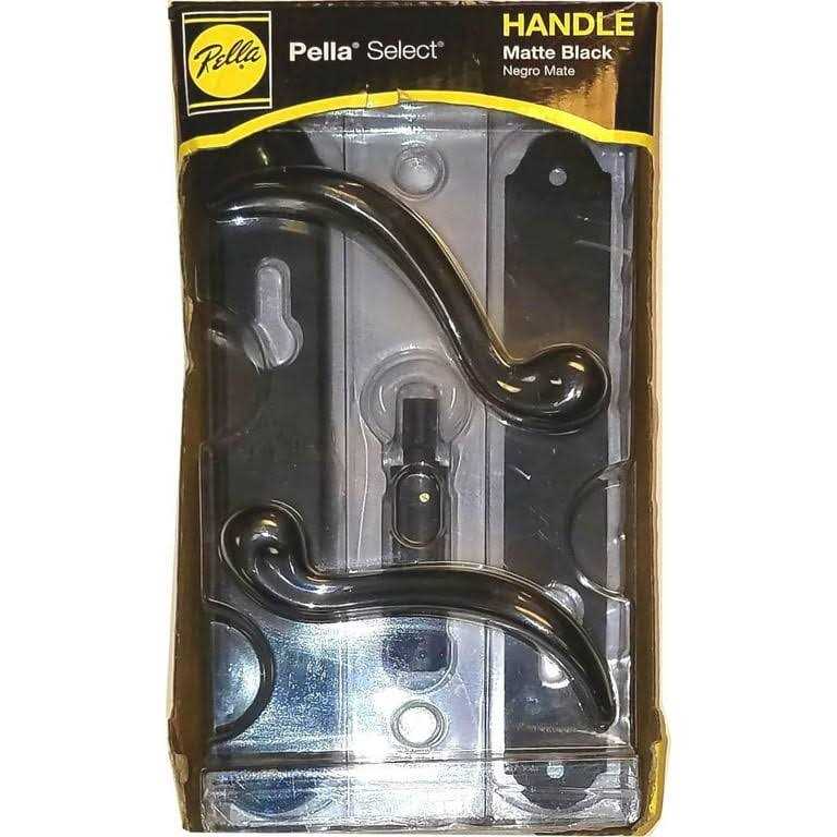 Pella Select Matte Black Storm Door Matching Handleset 9136305
