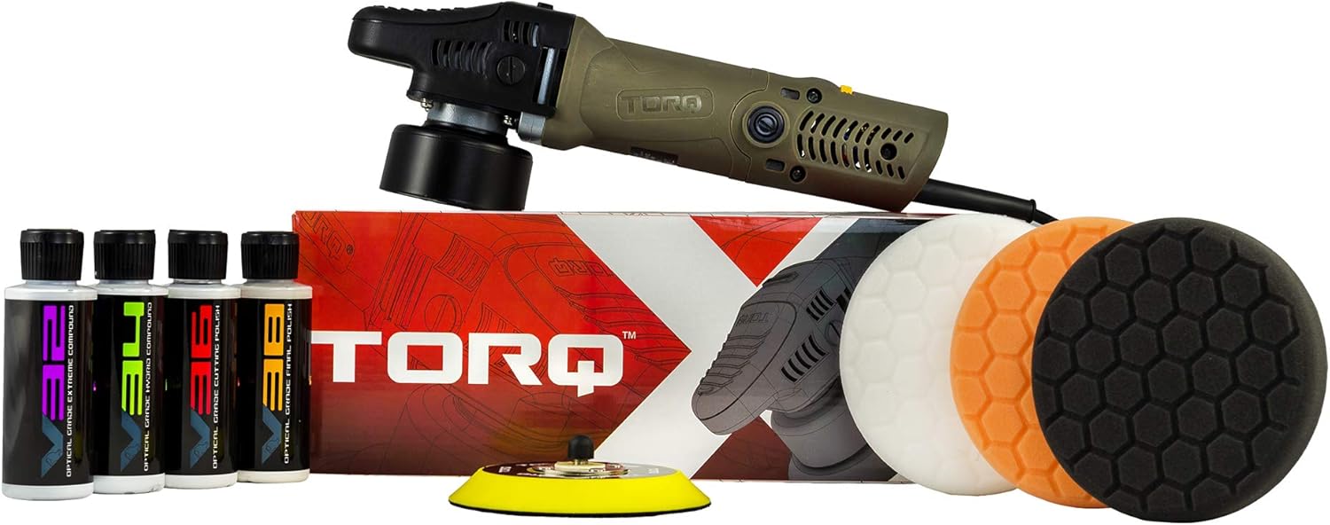 Chemical Guys BUF_503X TORQX Random Polisher Kit with Pads, Polishes & Compounds (9 Items)