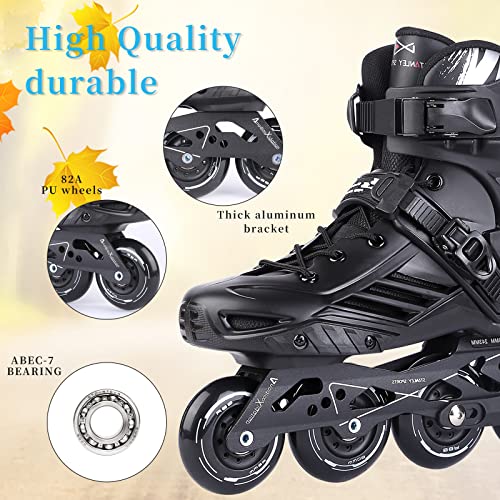 Inline Skates, High Performance Roller Skates with Washable Lining for Men Women Adult Beginners