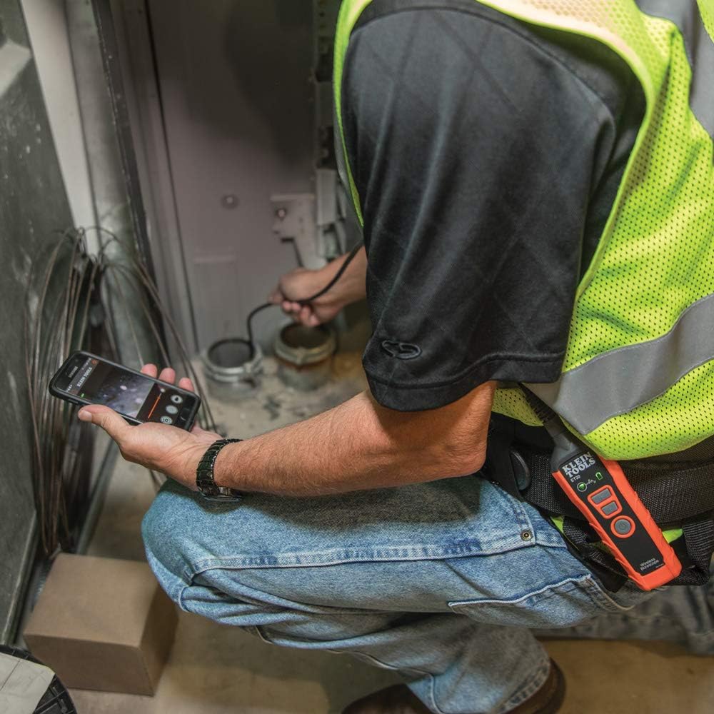 Klein Tools ET20 WIfi Borescope Inspection Camera with Rechargeable Lithium-Ion Battery and On-Board LED Lights
