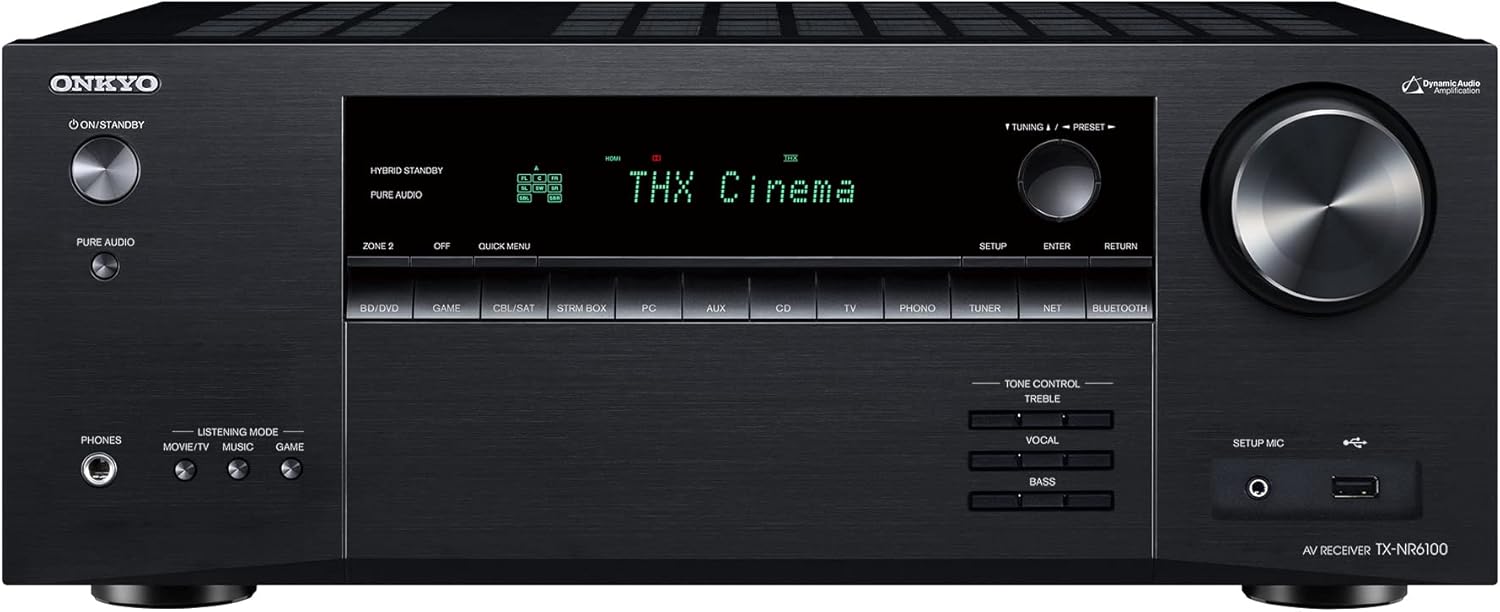 Onkyo TX-NR6100 7.2 Channel THX Certified Network AV Receiver