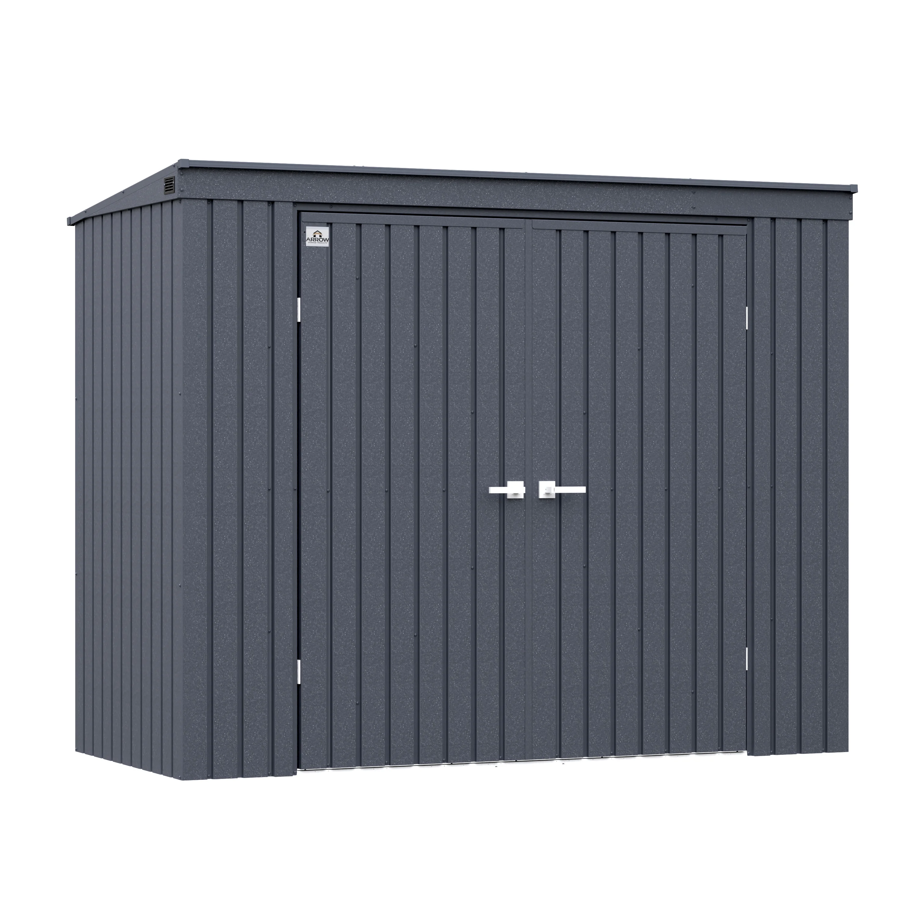 Arrow Elite Steel Storage Shed, 8x4, Anthracite - Curated Treasures Market