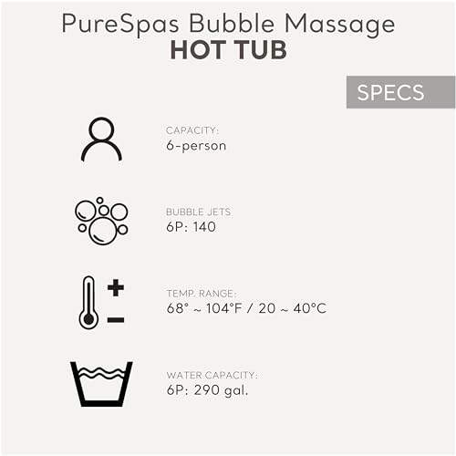 INTEX 28425EH PureSpa Bubble Massage Spa Set Outdoor Inflatable Portable Hot Tub, Includes Energy Efficient Spa Cover, Saltwater System Ready, 4 Person, 77in x 28in