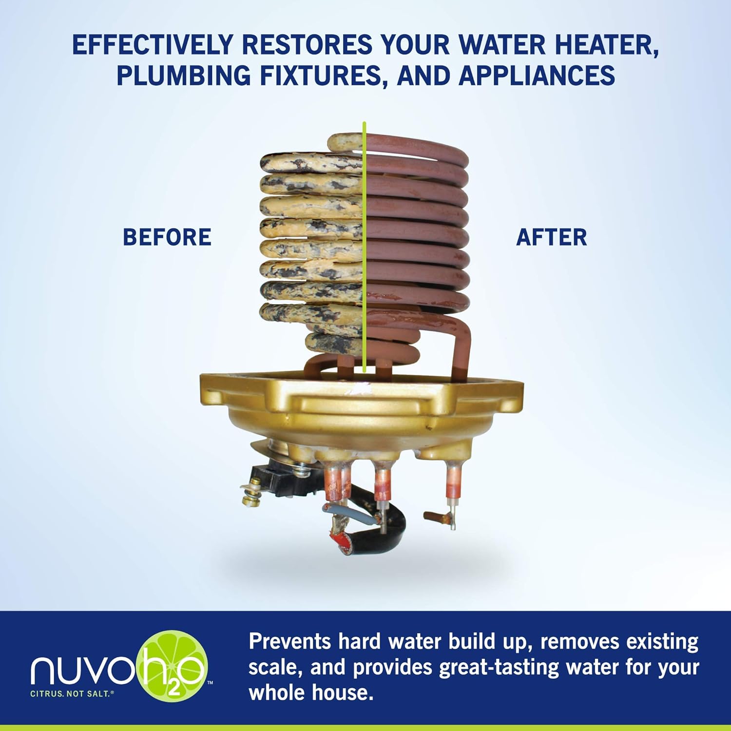 NuvoH2O Manor + Taste Complete Water Softener System, Includes 1 Manor Water Softener and 1 Taste Replacement Cartridge, Complete System
