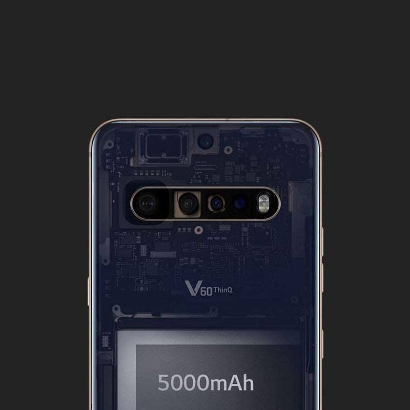 LG V60 ThinQ 5G 128GB ROM 8GB Ram LMV600AM GSM Unlocked Smartphone - Classy Blue