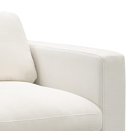 Abbyson Living Violetta Fabric Sofa - Mid-Century Modern, Upholstered, White