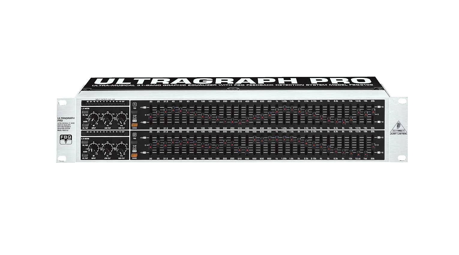 Behringer FBQ3102 Ultragraph Pro 31-Band Stereo Graphic Equalizer with FBQ