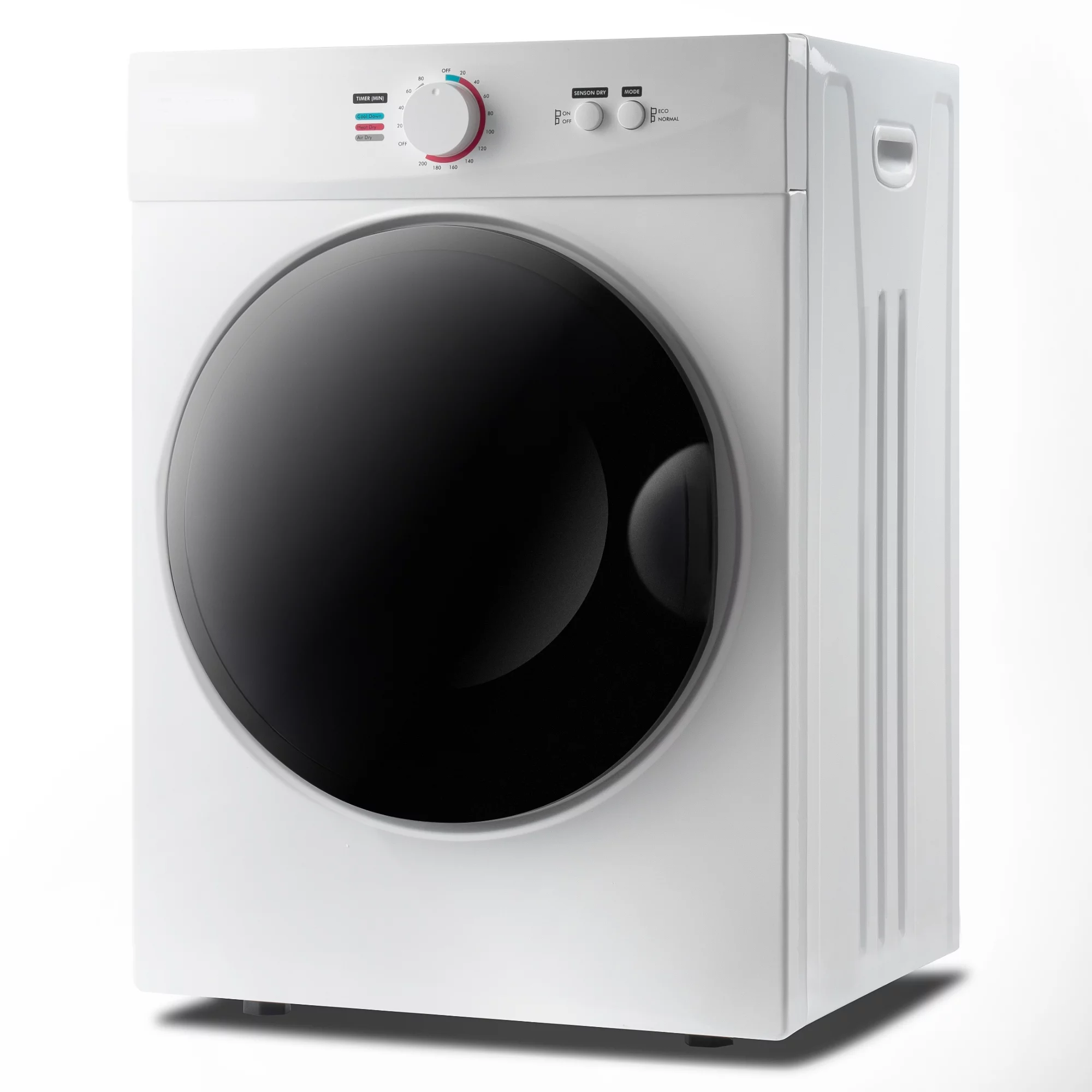Portable Laundry Dryer With Easy Knob Control for 5 Modes, Stainless Steel Clothes Dryers, for Home, Dorm, Apartment And Rv, Wall Mount Kit Included