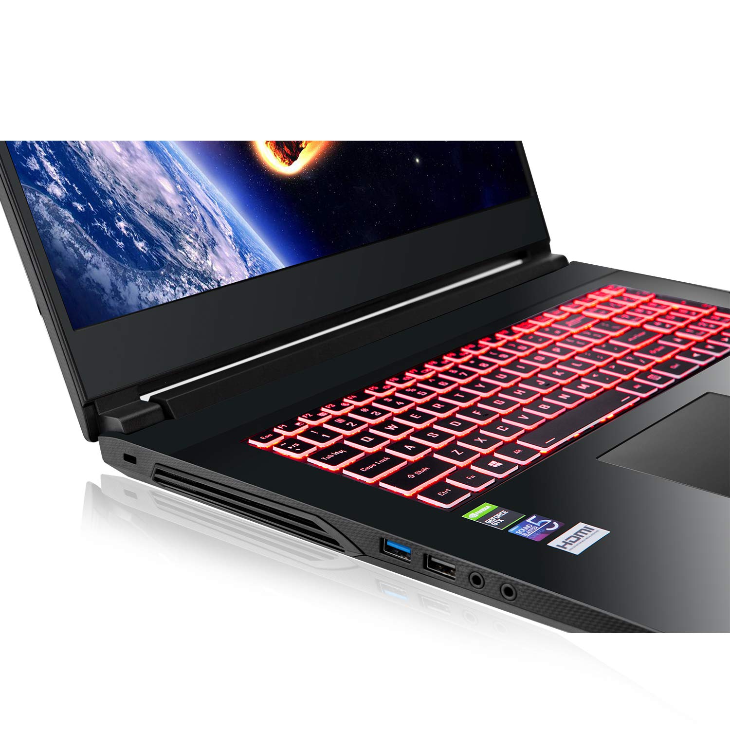 HoMei 16 GB RAM, 512 GB SSD, 1 TB HDD, 17.3" IPS Full HD 8 Cores 11th Gen Intel Core i7-11800H 4.6 GHz Gaming Notebook Laptop PC, GeForce RTX 3060 6 GB GDDR6 Dedicated Graphics, Backlit Keyboard, HDMI