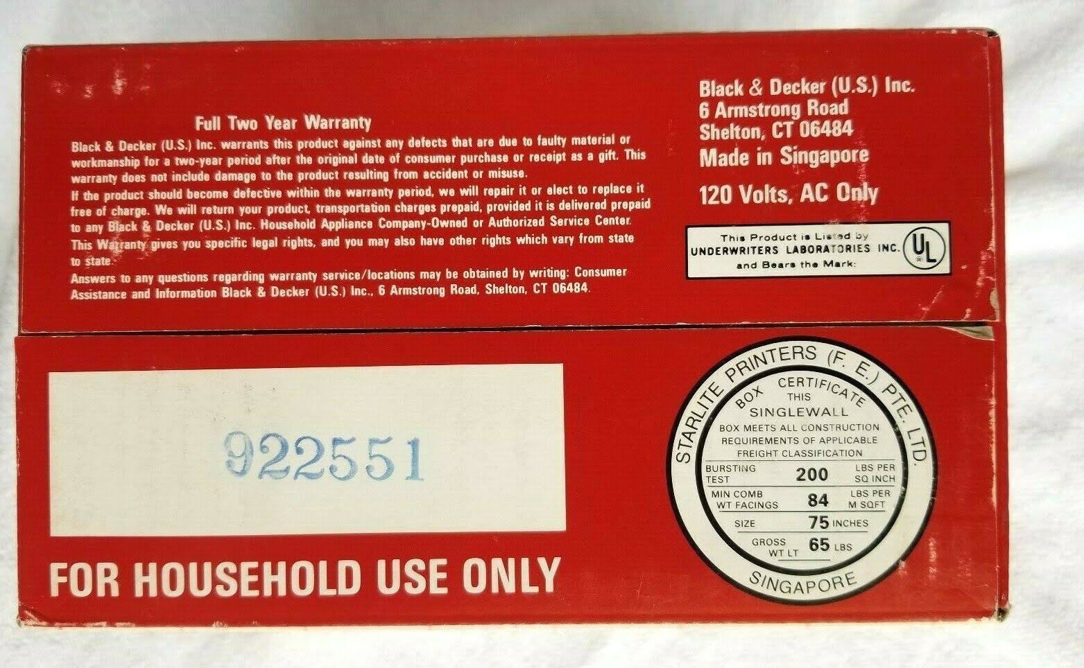 Black u0026 Decker Spacemaker Under Cabinet Electric Can Opener EC59D