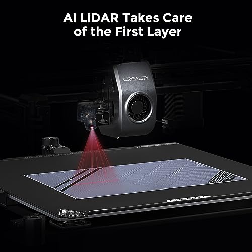 Creality K1C 3D Printer, 2024 New Version 3D Printers with 600mm/s Fast Printing Speed, Support Carbon Fiber Filament 300℃ High-Temp Print, Auto Leveling and Clog-Free Direct Extruder