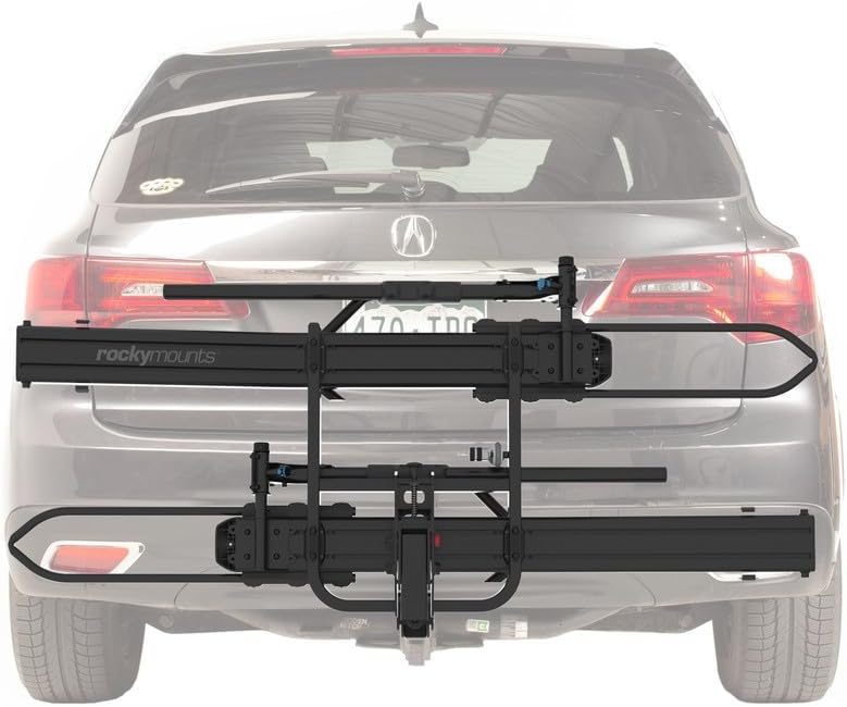 RockyMounts GigaWatt 2" Hitch Rack for receivers, includes ramp, carries bikes and ebikes up tp 80lbs each