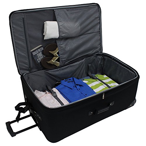 Travel Select Amsterdam Expandable Rolling Upright Luggage, Burgundy, 8-Piece Set