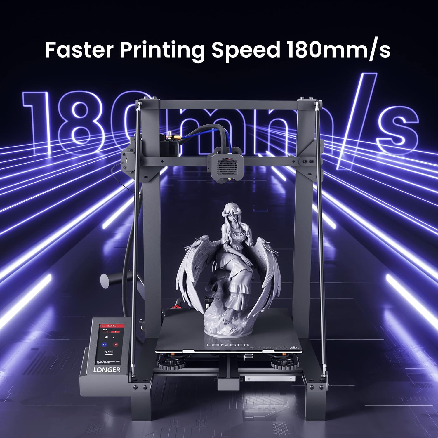 Longer LK5 Pro 3D Printer, FDM 3D Printer with Large Build Size 11.8x11.8x15.7in, 95% Pre-Assembled, Fully Open Source, Resume Printing, Silent Mainboard. Ideal for DIY Home and School Printing