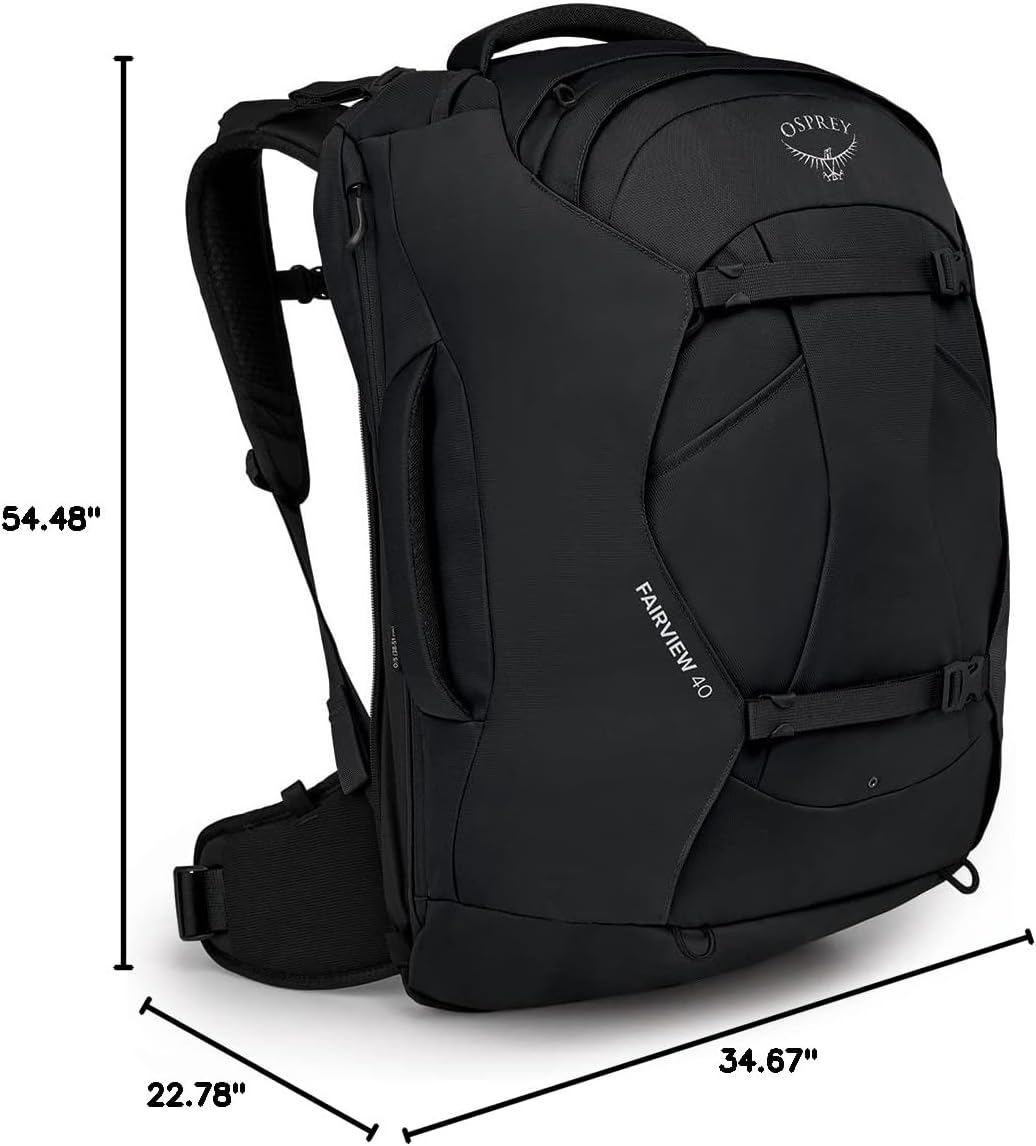 Osprey Fairview 40L Women's Travel Backpack, Black