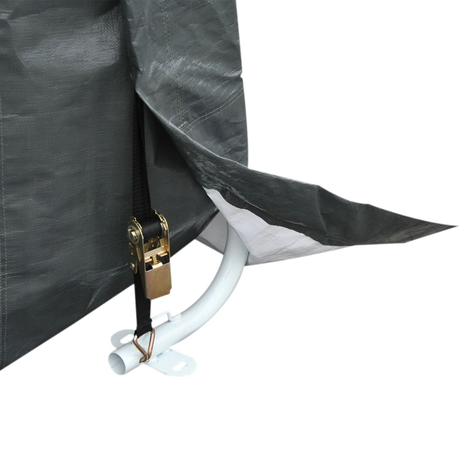 Outsunny 12' x 20' Heavy Duty Caport Canopy Tent and Drainage Holes Grey