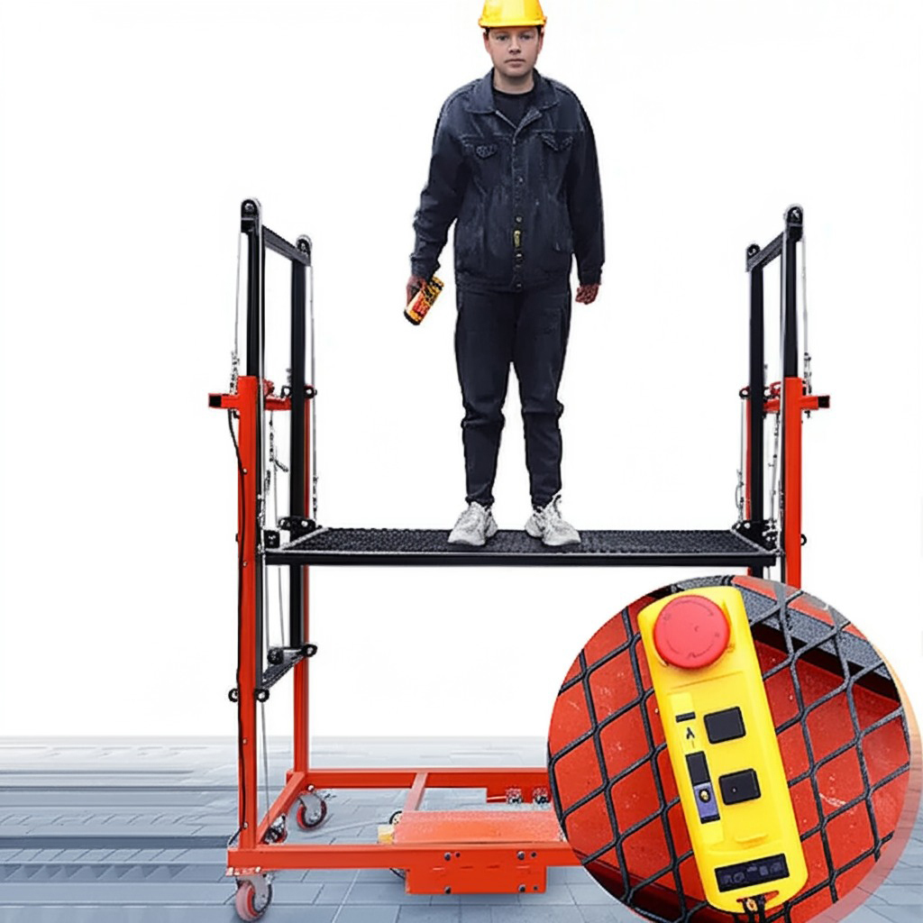 Foldable Electric Lift Scaffolding (Load 1000Kg)