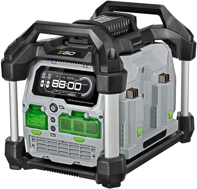EGO Power+ PST3040 3000W Nexus Portable Power Station for Indoor and Outdoor Use Battery Not Included & BA2800T 56-Volt 5.0 Ah Battery with Upgraded Fuel Gauge (3rd Generation)