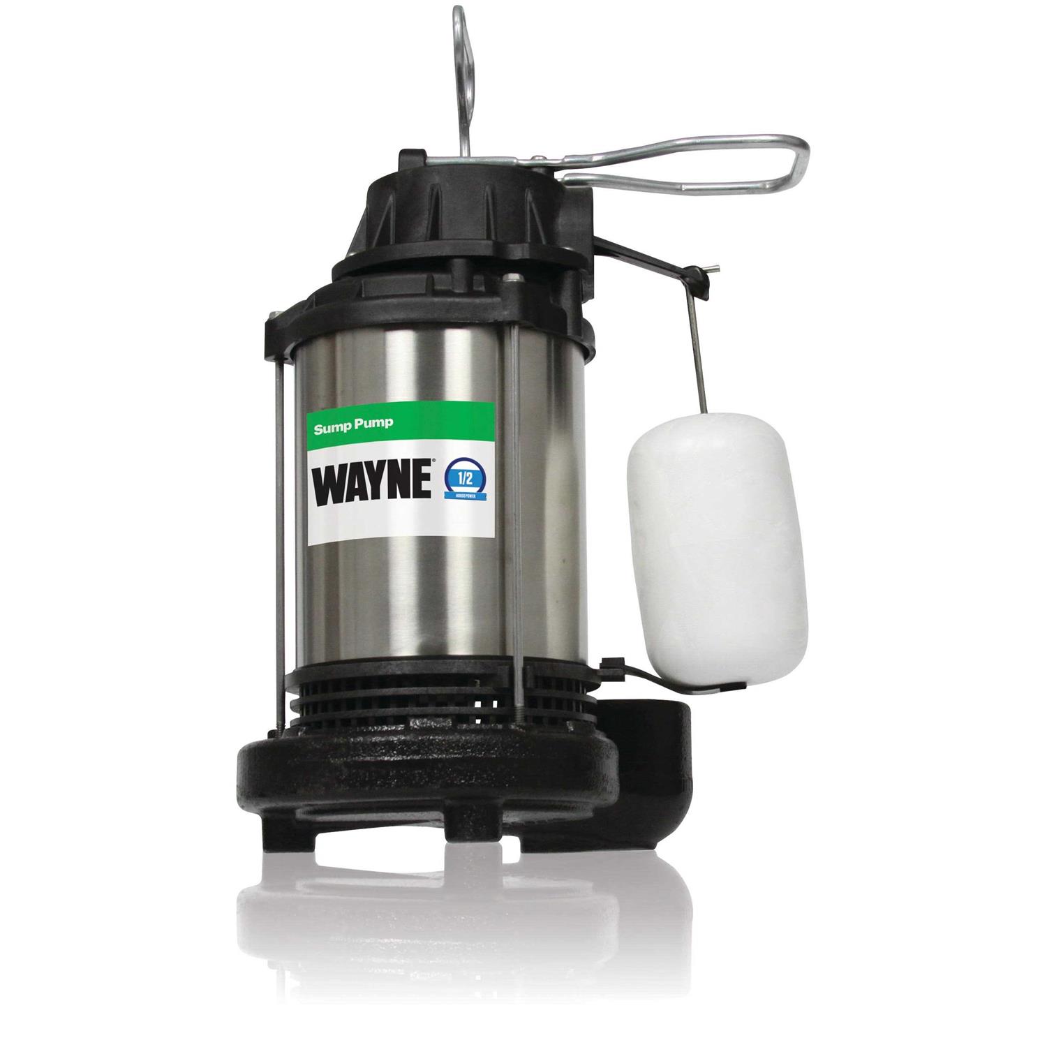 Wayne 1/2 HP 5100 gph Stainless Steel Vertical Float Switch AC Sump Pump - Shop Hardware Tools Online Store