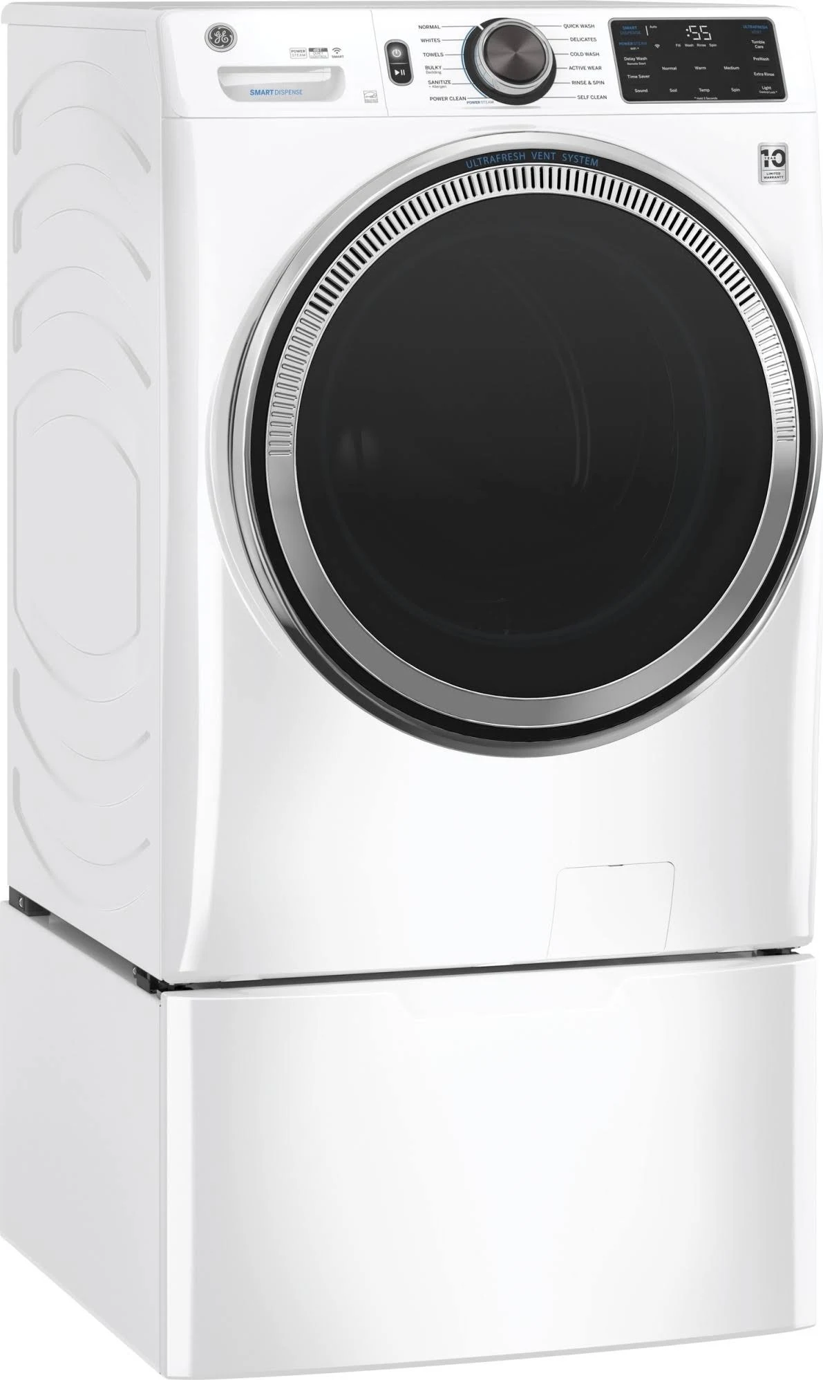 GE GFW650SSNWW Front-Loading Washer - White