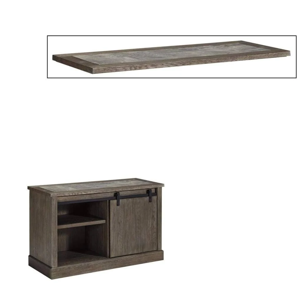 Ashley Luxenford Large Credenza in GRAYISH Brown