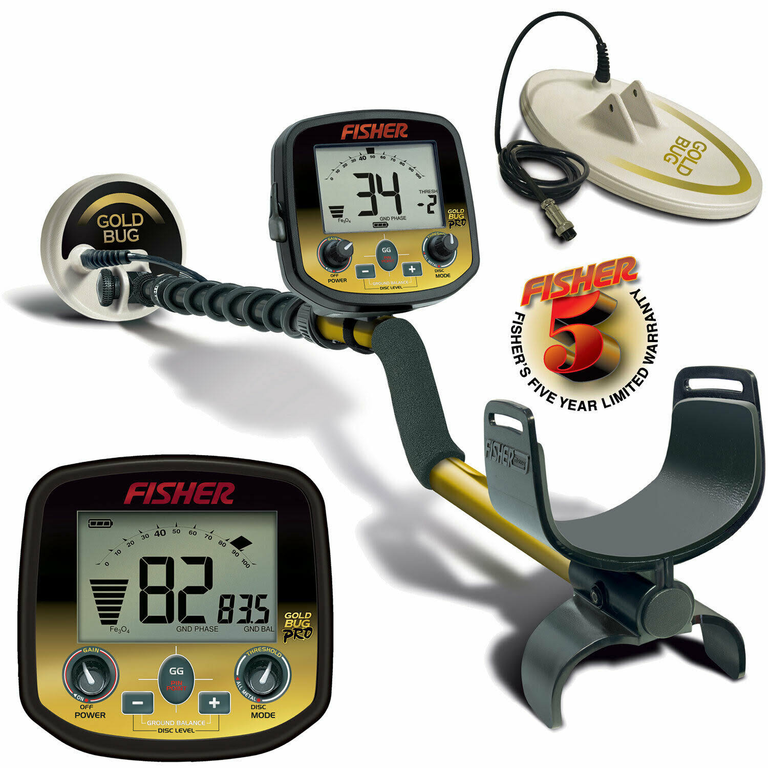 Fisher Gold Bug Pro 2 Coil Combo