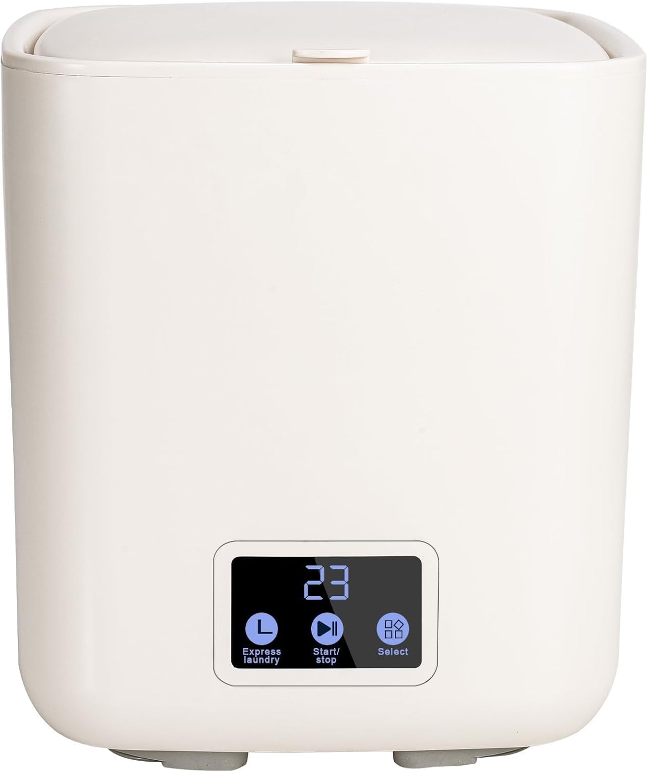 Fully Automatic Small Washing Machine, Mini Washer 7L Capacity with 3 Modes Deep Cleaning for Underwear, Baby Clothes, Small Items, Portable Washing Machine for Apartments, Camping, Travel (Beige)