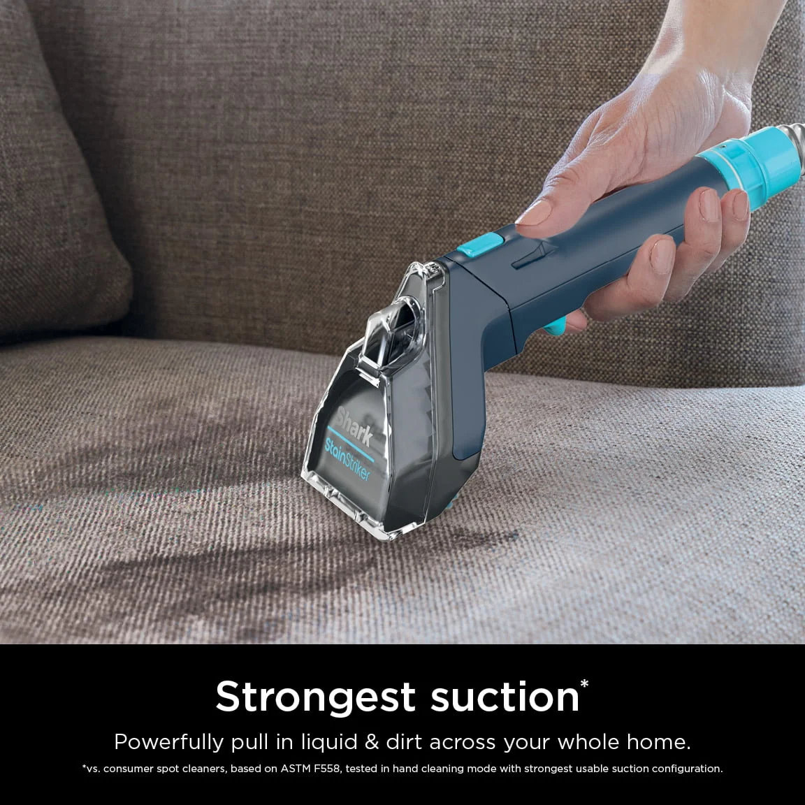 Shark StainStriker Portable Carpet & Upholstery Cleaner, Spot, Stain and Odor Elminator, PX200, Navy
