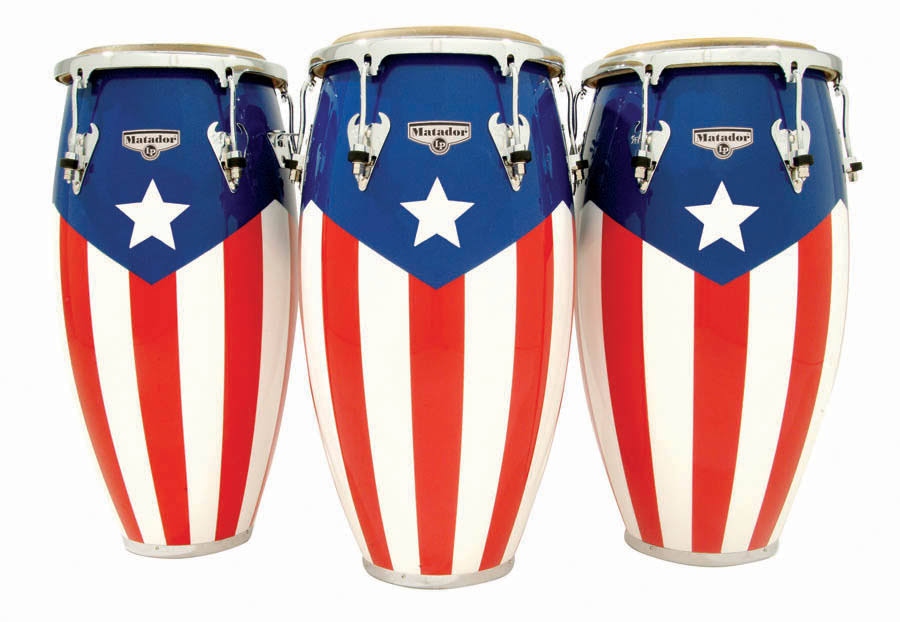 LP Matador Puerto Rican Flag Conga 11-3/4 in.