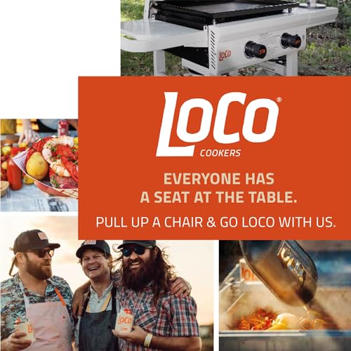 LoCo Cookers Burner Digital Series II “SmartTemp” Griddle, Outdoor Flat-Top Grill, Propane Grill with Side Shelves & Side Trays