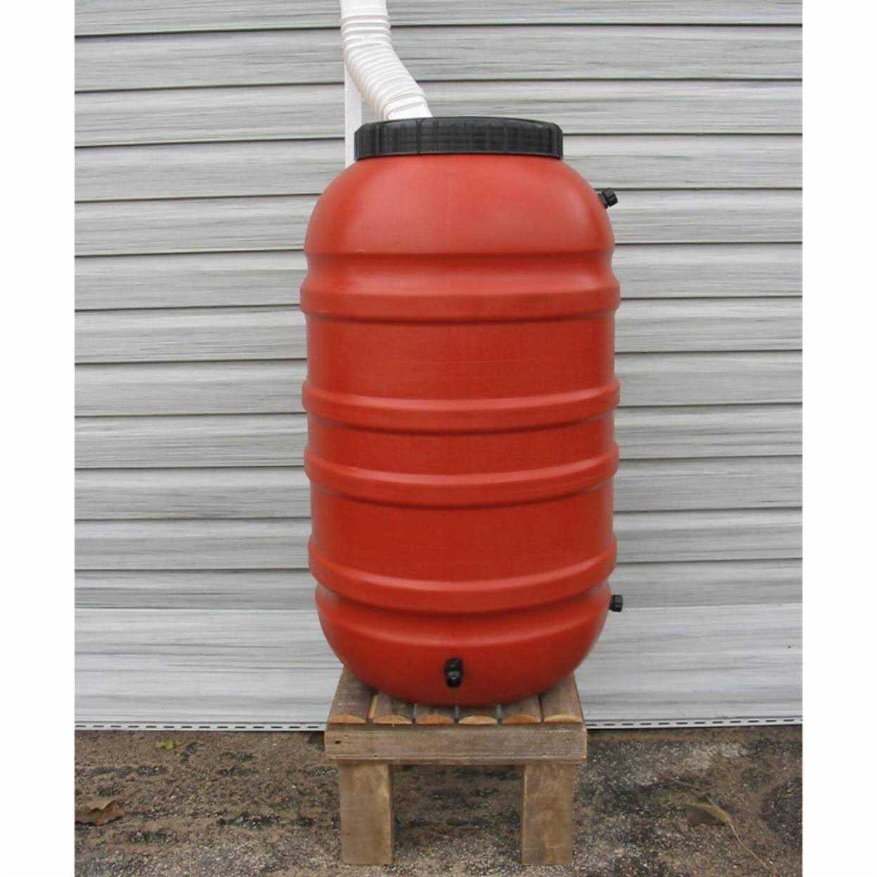 55 Gallon Terra Cotta Rain Barrel with Spigot and Overflow - Shop Hardware Tools Online Store