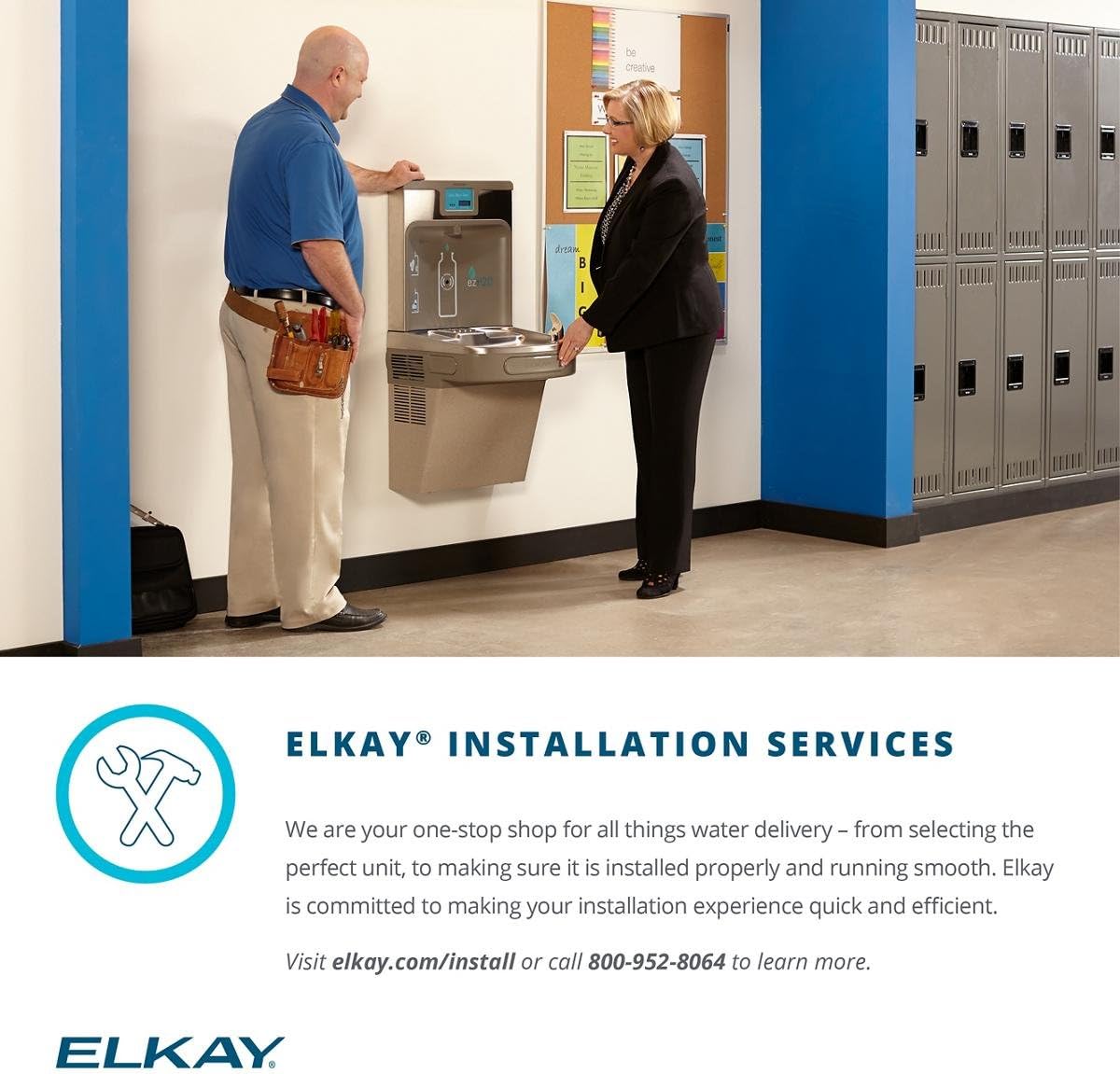 Elkay LZS8WSSK EZH2O Bottle Filling Station with Single ADA Cooler, Stainless Steel