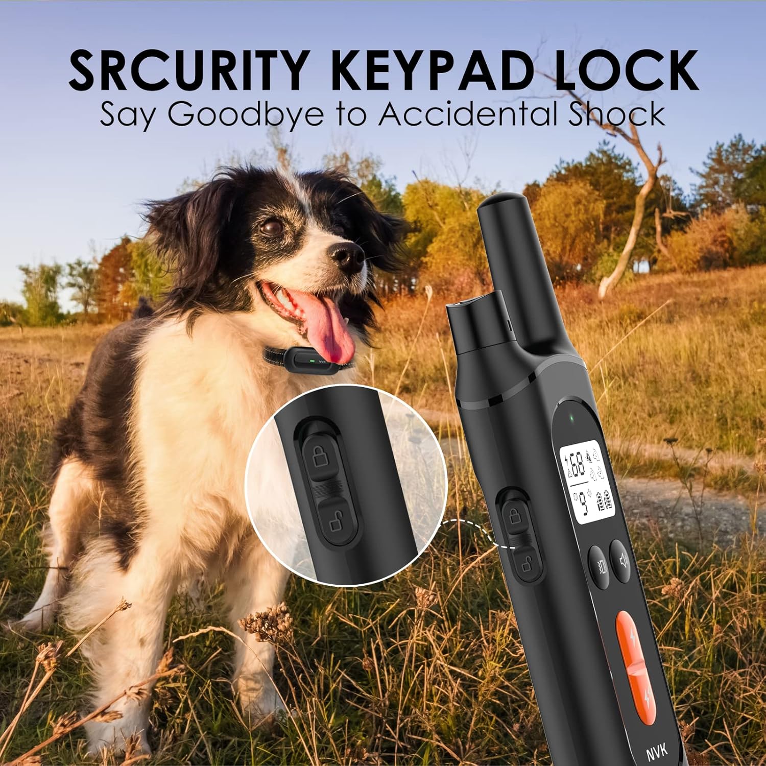 NVK Shock Collars for Dogs with Remote - Rechargeable Dog Training Collar for Large Medium Small Dogs with 3 Modes, Beep, Vibration and Shock, Waterproof, 1600Ft Remote Range,Adjustable Shock Levels Pack of 2