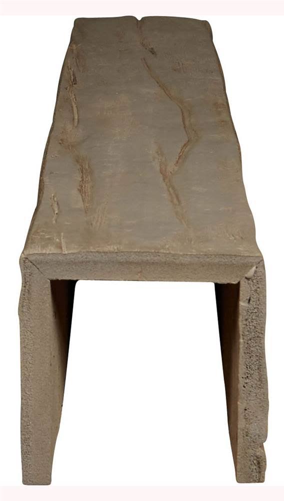 Ekena Millwork BMRW3C0120X120X096HD 12x22W x 12x22H x 8&L 3-Sided (U-beam) Riverwood Endurathane Faux Wood Ceiling Beam, Natural