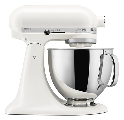 KitchenAid Artisan Series 5 Quart Tilt Head Stand Mixer with Pouring Shield KSM150PS, Removable bowl, Aqua Sky