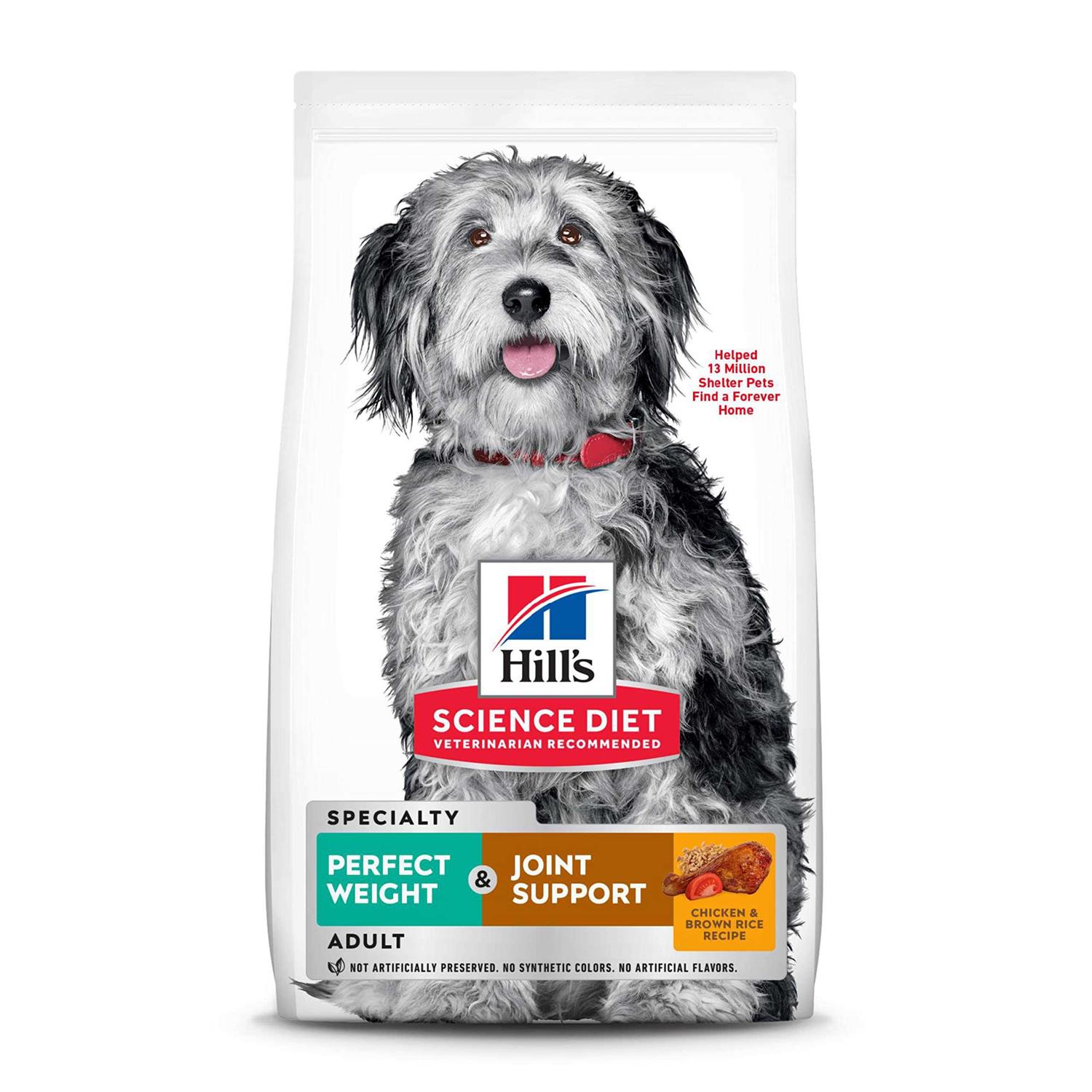 Hill's Science Diet Adult Perfect Weight &amp; Joint Support Chicken Recipe Dry Dog Food - Pet Supplies online store