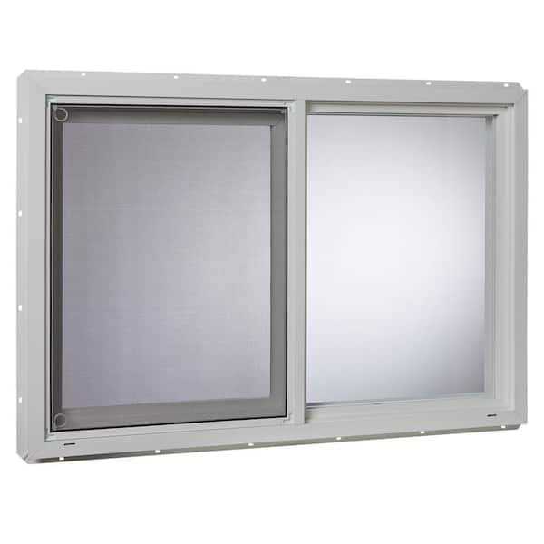tomastores Vinyl Sliding Window Utility Left-Hand Slider Glass Screen Single-Pan - Shop Hardware Tools Online Store