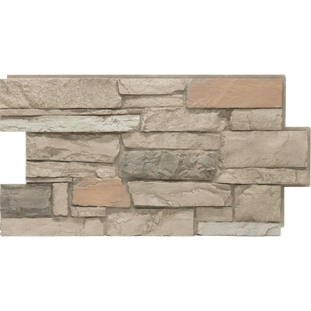 Urestone 24 in. x 48 in. Ledgestone Desert Oasis Stone Veneer Panel