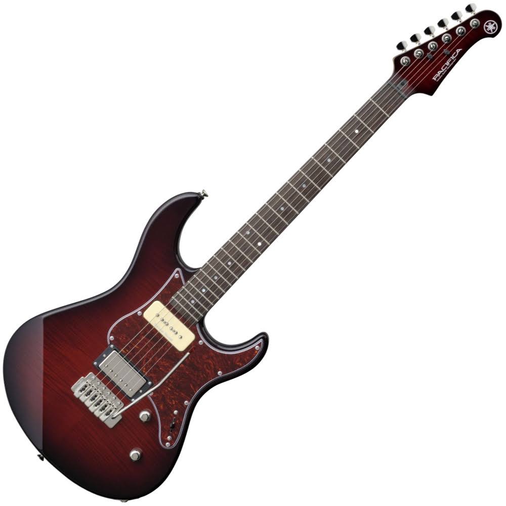 Yamaha Pacifica 611VFM Electric Guitar - Dark Red Burst with Rosewood Fretboard