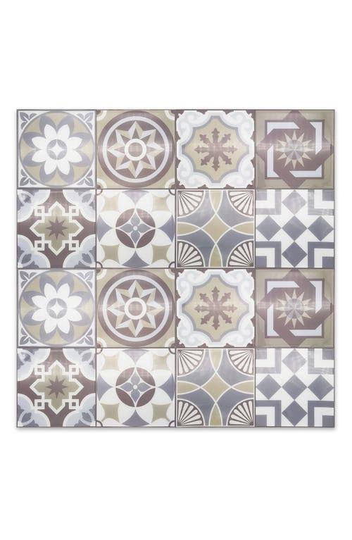 Walplus 3D Sticker Tile Splashbacks Mosaics Peel and Stick Kitchen Backsplash - 32pcs - Limestone Spanish