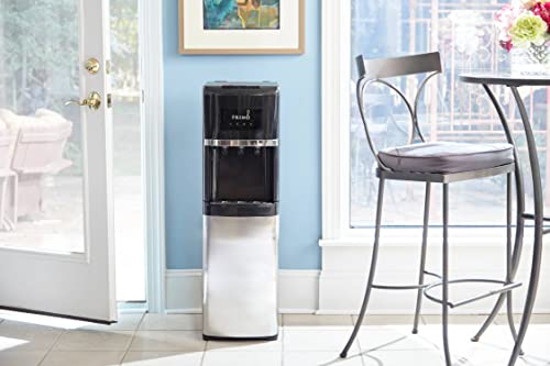 Primo Bottom Loading Water Cooler - 3 Temperature Settings, Hot, Cold, Cool - Water Dispenser w/Child-Resistant Safety Feature Supports 3 or 5 Gallon Water Jugs