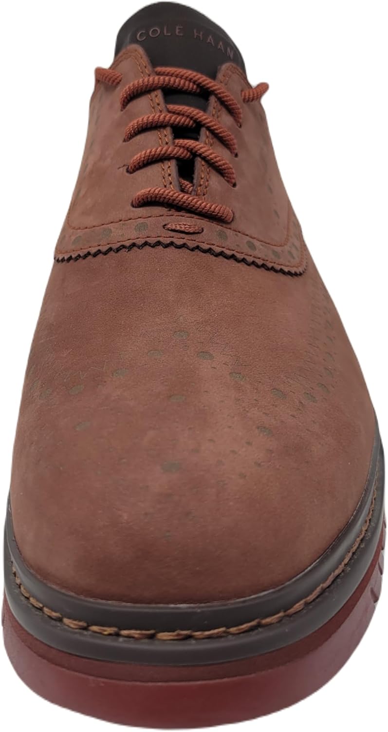 Cole Haan Men's Zerogrand Wing Ox Oxford, Scotch Nubuck/Syrah, 10 M US