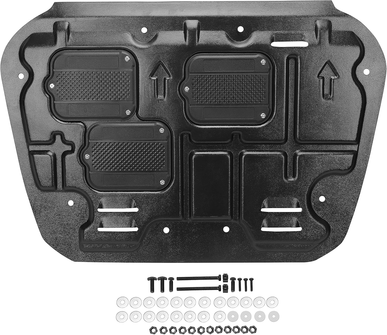 Kojem Under Engine Splash Shield Guard Mudguard Compatible with 2016-2020 Honda Civic Pack of 2