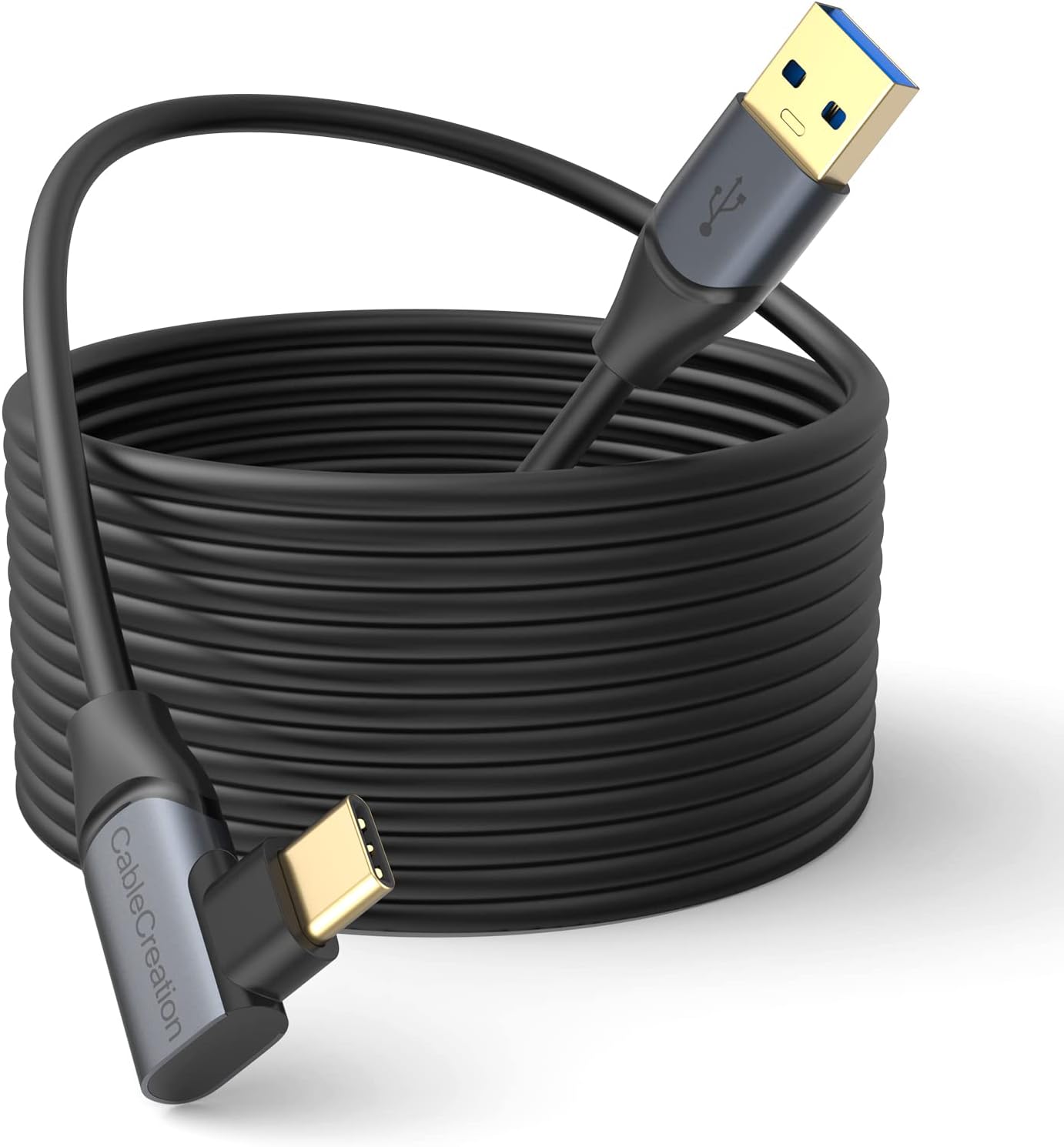 Quest Link Cable 16.4FT, CableCreation USB 3.2 Gen1 USB C to A Oculus Quest Link Cable High Speed 5 Gbps Data Compatible with Quest/Quest 2 Virtual Reality Headsets and Gaming PC, 5 Meters