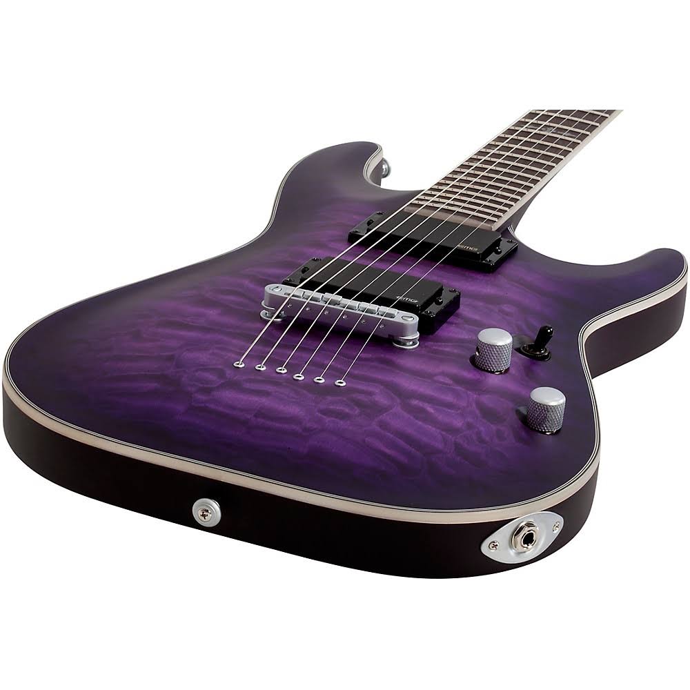 Schecter Guitar Research C1 Platinum Electric Satin Purple Burst