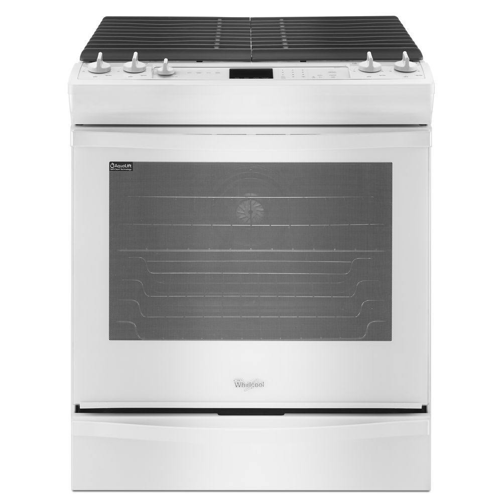 Whirlpool WEG730H0DW Slide-in Gas Range - Freestanding - 5.8 cu ft - White